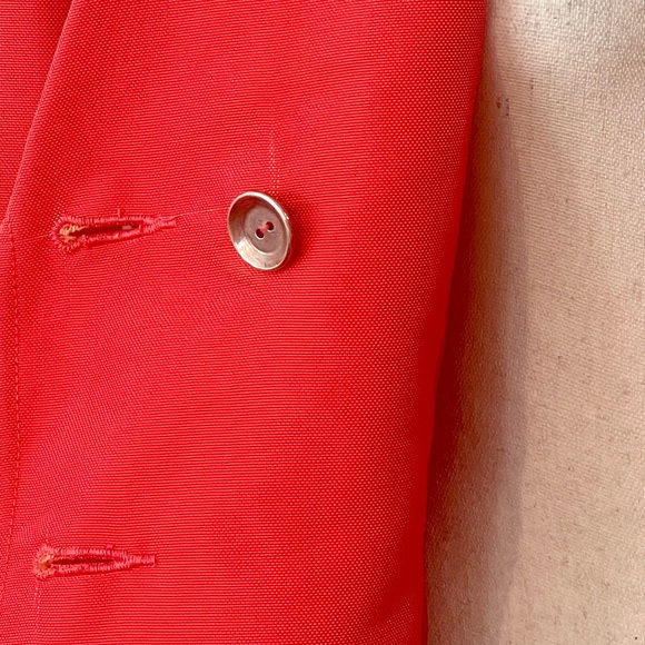 Vintage Todd Oldman orange/red blazer, silver buttons - Picture 7 of 10